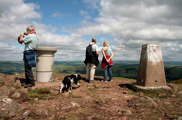 The summit of Eildon Mid Hill