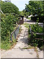 Footbridge to Kettleburgh Village Hall