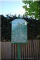 Old fishing sign, South Norwood Lake