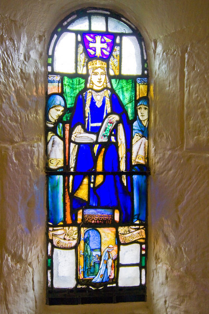 Stained glass window, St. Margaret's Chapel, Edinburgh Castle