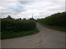 SO5539 : Rhystone Lane joining Tidnor Lane, looking north by Rob Purvis