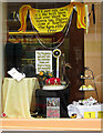 A shop window in Melrose during festival week