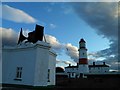 NZ4064 : Souter lighthouse and foghorn by Steve  Fareham