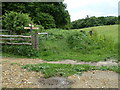 Rother Walk crossing footpath to Woolbeding bridge