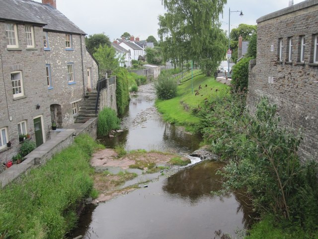 The River Ennig in Talgarth