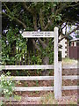 TG0623 : Marriott's Way footpath signpost by Geographer