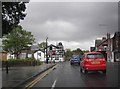 Traffic lights on Wilmslow Rd near Handforth Station