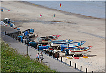 TG2242 : Beach and Fishing Boats at Cromer by Peter Facey