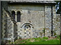 Exterior wall of the Priory Church at Upper Beeding