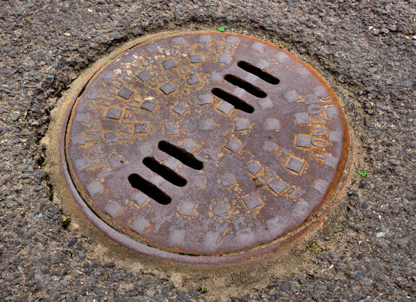 Adams manhole cover, Newtownards © Albert Bridge cc-by-sa/2.0 ...