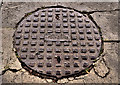 Ulster Foundries manhole cover, Newtownards