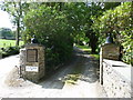 Entrance drive to Ynyshir Hall Hotel