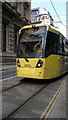 SJ8498 : Metrolink Tram 3008 on Mosley Street, Manchester by Steven Haslington