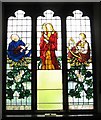 Stained glass memorial window, St Peter Brighton