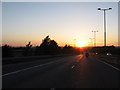 ST6085 : M4 at sunset by Gareth James