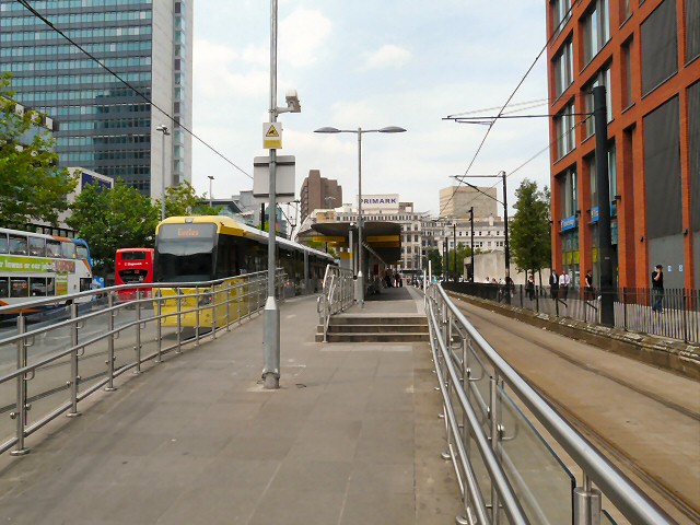 Piccadilly Gardens tram stop \u00a9 Gerald England :: Geograph Britain and ...