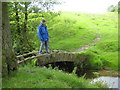 Footbridge over Harrop Brook in Berristall dale