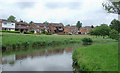 Canal and housing near Northwood, Stoke-on-Trent