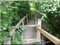 Godshill, stiles and footbridge