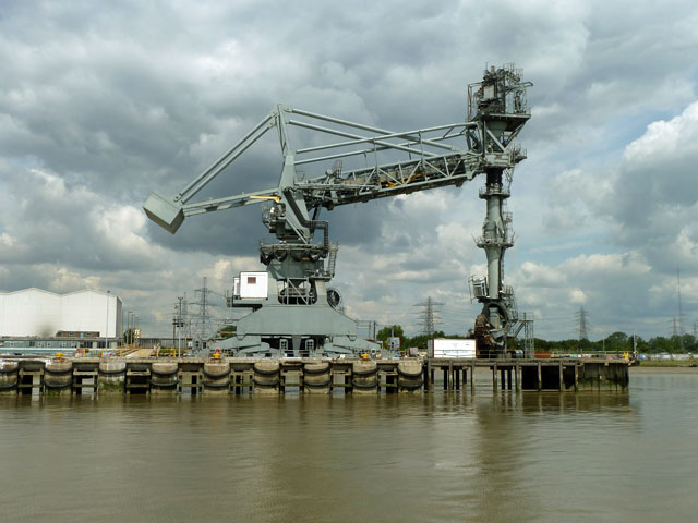Coal unloader, West Thurrock power station jetty
