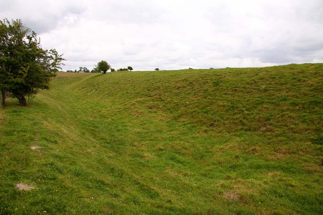The ditch around Segsbury Castle