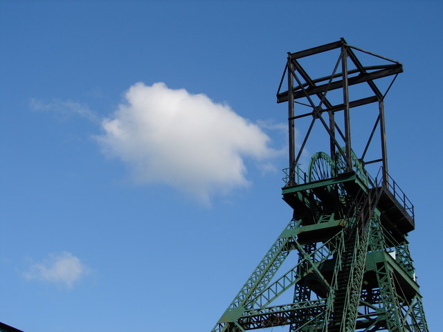 Colliery Headgear In The Clouds © Ian Paterson Geograph Britain And