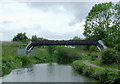 Canal and pipe bridge south of Milton, Stoke-on-Trent