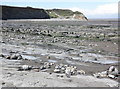 Wave-cut rock platform, Helwell Bay