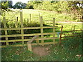 Stile on the footpath near Wat