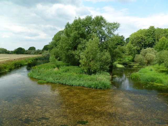 White Mill, river islet © Mike Faherty :: Geograph Britain and Ireland