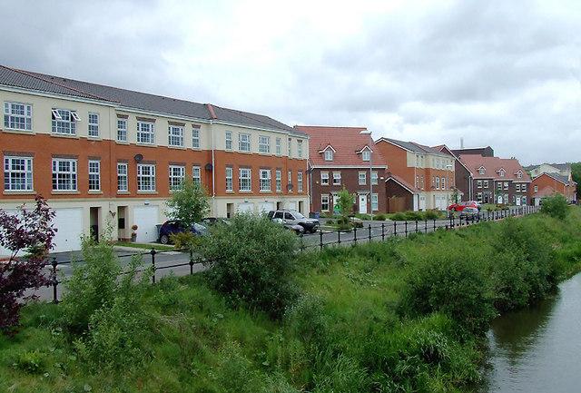 New housing near Milton, Stoke-on-Trent