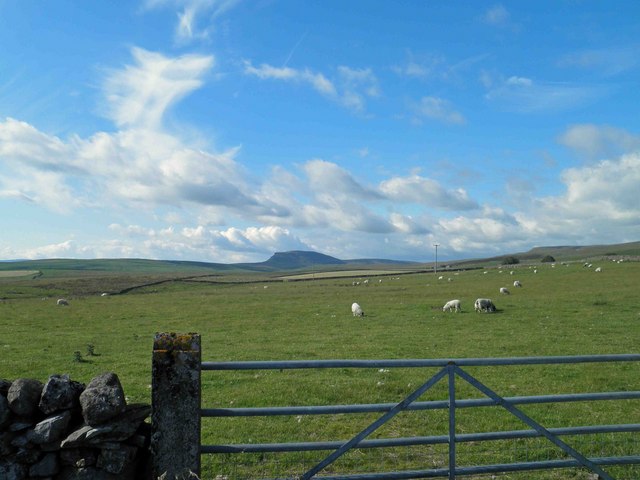 A distant Pen y Ghent from Henside Lane
