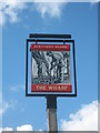 TQ5675 : The Wharf Pub Sign, Greenhithe by David Anstiss