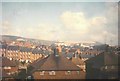 A distant view of Lewes castle in 1967