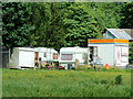 Caravans and cafe near Stanley, Staffordshire