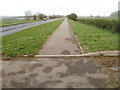 Pavement alongside former Roman road, A48 west of Caerwent