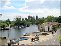SY9287 : Wareham, River Frome From South Bridge by Roy Hughes