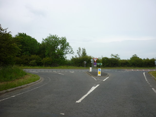 Road junction on the A1