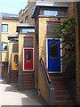 Modern housing beside the Thames at Greenwich