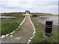 B8645 : Path and shrine, Tory Island by Kenneth  Allen