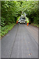 SU5325 : Resurfacing works on Longwood Road by Peter Facey