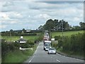 Oncoming traffic on the B8 on the western outskirts of Hilltown