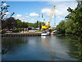 Crane at Bray Marina