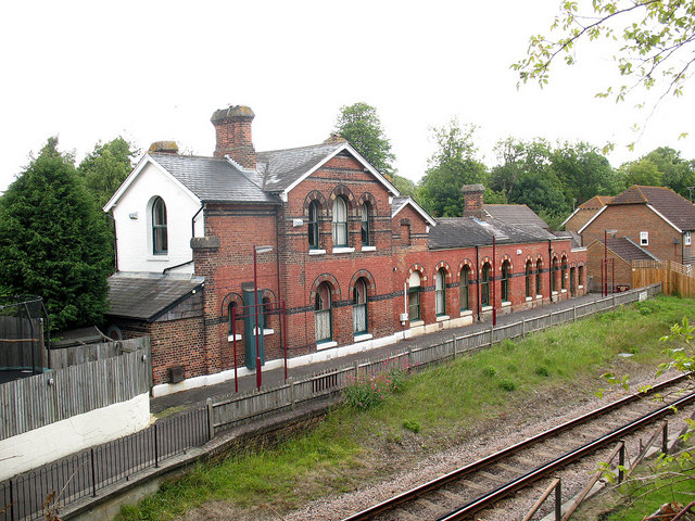 Former station buildings at Groombridge 