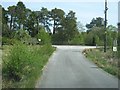 The road from Polmaddy meets the A713