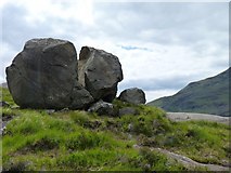 NG4919 : Shattered boulder by James Allan