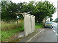 Sturdy looking bus shelter on the B3006