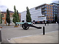 TQ4379 : Cannon in Artillery Square, Royal Arsenal, Woolworth by PAUL FARMER