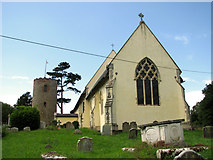 TM3973 : St Andrew's church in Bramfield by Evelyn Simak