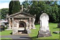 Vault in the churchyard of the Clough Non-Subscribing Presbyterian Church